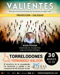 Proyección de VALIENTES en TORRELODONES con coloquio